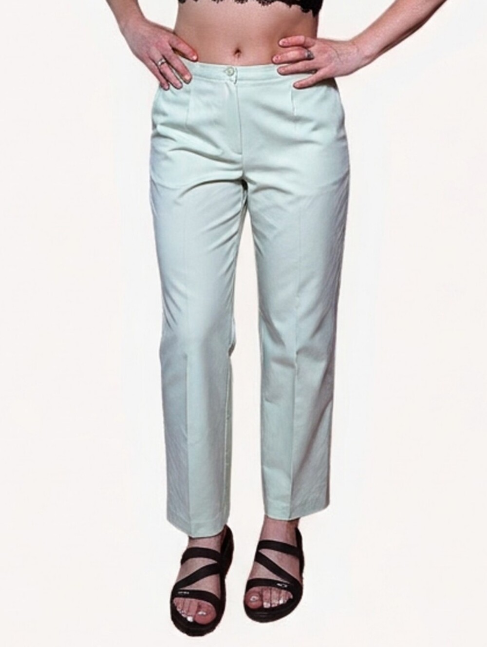 ✨ STUDIOpetites Mint Green Straight Leg Trousers